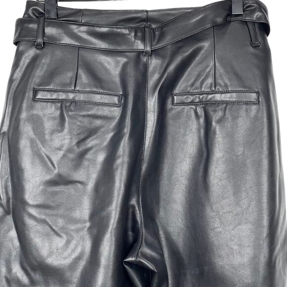 Abercrombie & Fitch Faux Vegan Leather Pants Black Size Medium NEW - Picture 8 of 11
